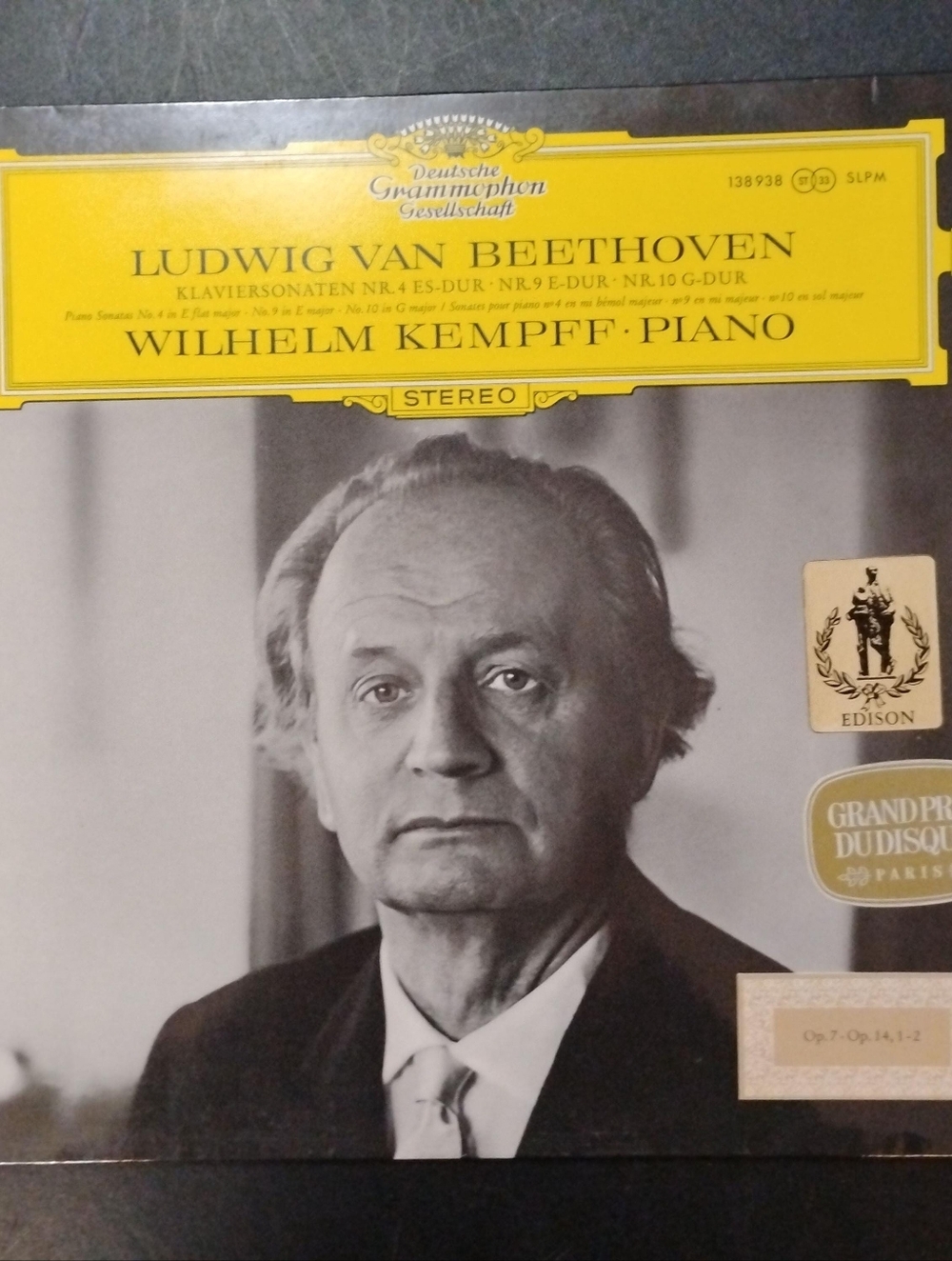 Beethoven Piano Sonatas - William Kempff - Vintage Deutsche Grammophon Record